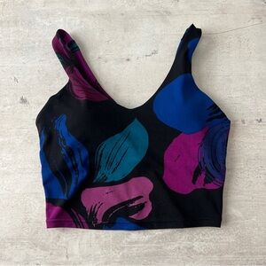 Pop Fit Clothing Long Line Bra Top, Sports Bra, Pansy Long Line
